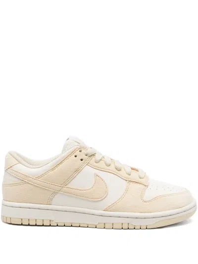 Nike Dunk Low Leather Sneakers In Neutral
