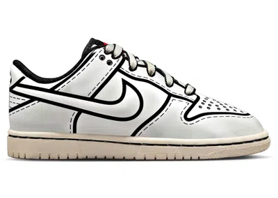 Pre-owned Nike Dunk Low Lego Sneakers In Sail/black In Multi