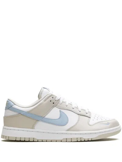 Nike Dunk Low "light Bone/armory Blue" Sneakers In White