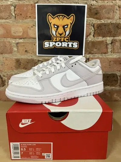 Pre-owned Nike Dunk Low Light Violet Womens Dd1503-116 In White