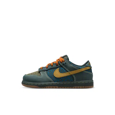 Nike Babies' Dunk Low Little Kids' Shoes In Green