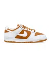 Nike Dunk Low Qs Leather Sneakers In Dark Curry