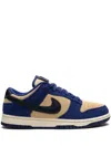 Nike Navy & Off-white Dunk Low Sneakers In Blue