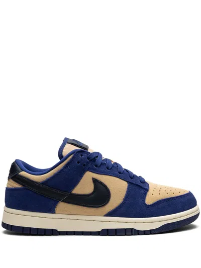 Nike Navy & Off-white Dunk Low Sneakers In Deep Royal Blue/dark