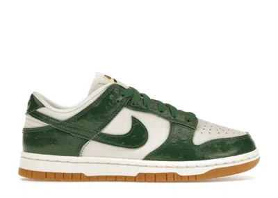 Pre-owned Nike Dunk Low Lx Ostrich (women's) Sneakers In Phantom/gorge Green/sail In Multi