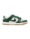 Nike Women's Dunk Low Sneaker In White/pro Green/coconut Milk In White/green