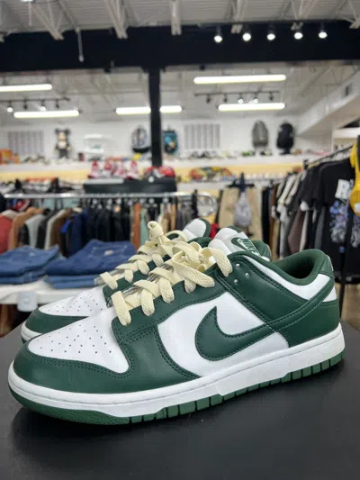 Pre-owned Nike Dunk Low Michigan State Sz. 10 Shoes In Green