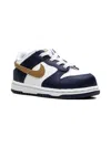 Nike Dunk Low "midnight Navy/wheat" Sneakers In White