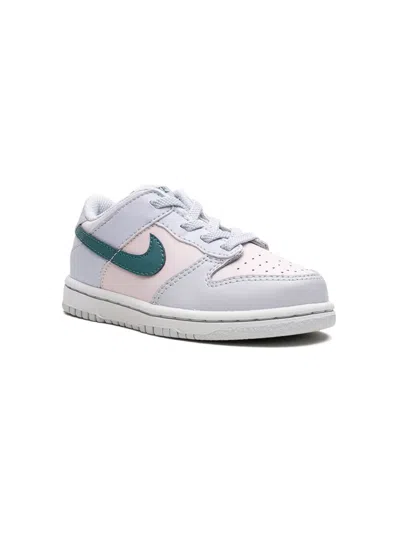 Nike Kids' Dunk Low "mineral Teal" Sneakers In Football Grey/mineral Teal