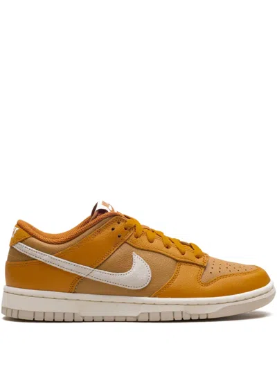 Nike Dunk Low "monarch/flax/dark Russet/light Orewood Brown" Sneakers In Orange
