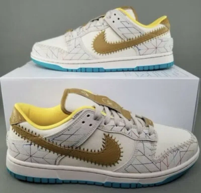 Pre-owned Nike Dunk Low N7 X Kyrie Irving  By You Custom Dn2066-991 Size 9.5 Us In Multicolor