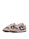 Nike Dunk Low Leather And Suede Sneakers In Purple