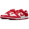 Nike Dunk Low Premium Basketball Sneaker In White/university Red/white