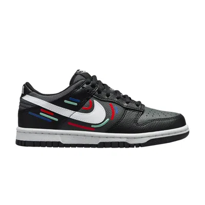 Pre-owned Nike Dunk Low Next Nature Gs 'marker Swoosh' | Black | Kid's Size 4.5