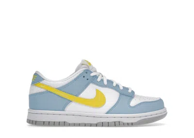 Pre-owned Nike Dunk Low Next Nature Homer Simpson Sneakers In Blue Chill/yellow/strike