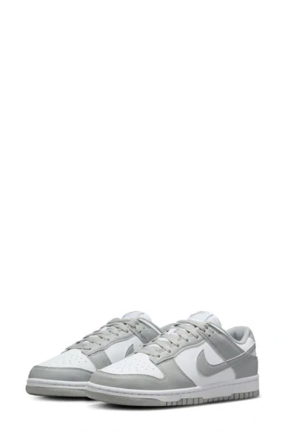 Nike Dunk Low Next Nature Sneaker In Summit White/photon Dust/university Red