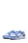 Nike Dunk Low Next Nature Sneakers In Metallic Silver/royal Pulse/white
