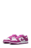 Nike Dunk Low Next Nature Sneaker In White/fuchsia