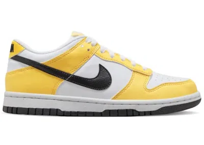 Pre-owned Nike Dunk Low Next Nature Sneakers In Citron Pulse/white/black