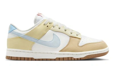 Pre-owned Nike Dunk Low Next Nature Soft Yellow Alabaster (women's) In Summit White/glacier Blue/aquarius Blue
