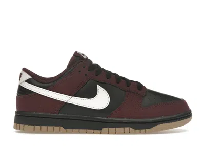 Pre-owned Nike Dunk Low Next Nature (women's) Sneakers In Burgundy Crush/black/khaki