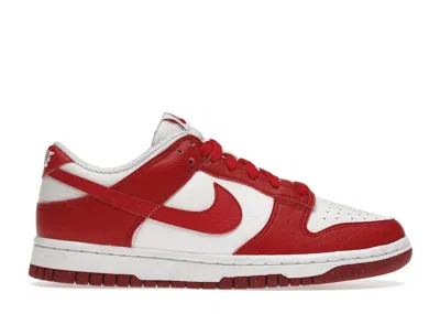 Pre-owned Nike Dunk Low Next Nature (women's) Sneakers In White/gym Red