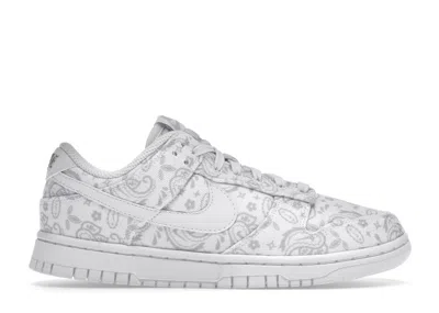 Pre-owned Nike Dunk Low Paisley (women's) Sneakers In White/grey Fog