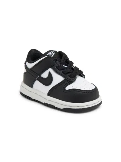Nike Kids' Dunk Low Panda Lace-up Sneakers In White