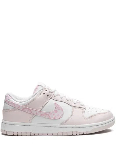 Nike Dunk Low "pink Paisley" Sneakers In White