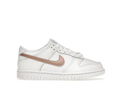 Pre-owned Nike Dunk Low Pink Sneakers In White/rose Pink
