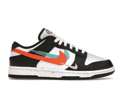 Pre-owned Nike Dunk Low Ple Swooshes (women's) Sneakers In White/washed Teal In Multi