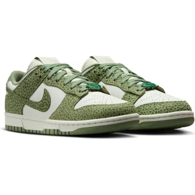 Nike Dunk Low Premium Basketball Sneaker In Oil Green/tree Line/sail