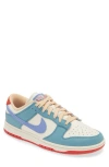 Nike Dunk Low Premium Basketball Sneaker In Pale Ivory/royal Pulse/denim