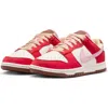 Nike Dunk Low Premium Basketball Sneaker In Sport Red/sheen/sail