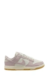 Nike Dunk Low Premium Next Nature Basketball Sneaker In Light Bone/ Platinum Violet