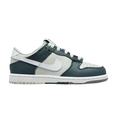 Pre-owned Nike Dunk Low Premium Ps 'split - Deep Jungle' | Blue | Kid's Size 12.5
