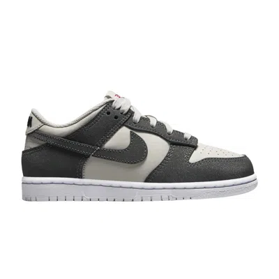 Pre-owned Nike Dunk Low Ps 'light Iron Ore Anthracite Glitter' | Grey | Kid's Size 12