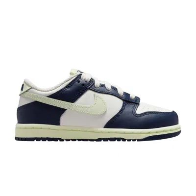Pre-owned Nike Dunk Low Ps 'midnight Navy Volt Tint' | Blue | Kid's Size 2
