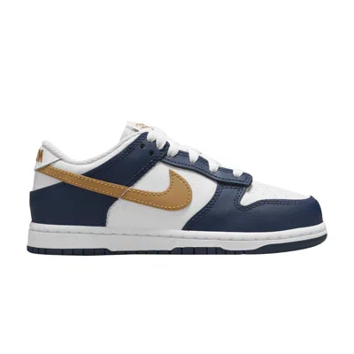 Pre-owned Nike Dunk Low Ps 'midnight Navy Wheat' | Blue | Kid's Size 2.5