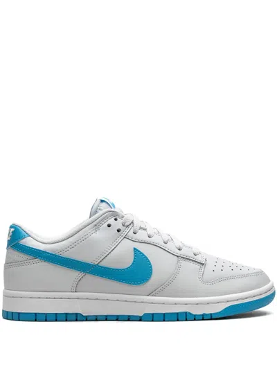 Nike Dunk Low "pure Platinum/blue Lightning" Sneakers In Grey