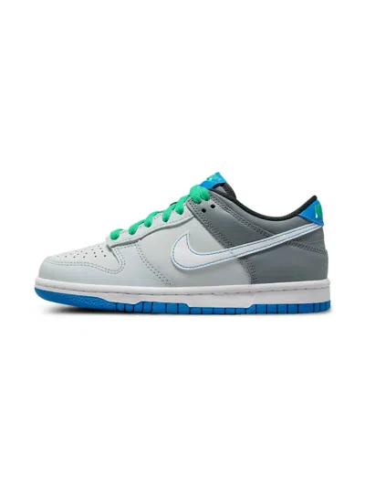 Nike Kids' Dunk Low "pure Platinum/photo Blue" Sneakers In Gray