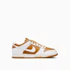Nike Dunk Low Qs Leather Sneakers In Brown
