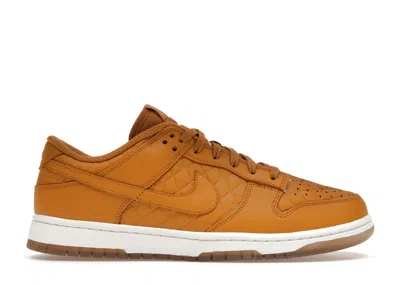 Pre-owned Nike Dunk Low Quilted (women's) Sneakers In Wheat/sail In Brown