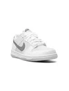 Nike Dunk Low "reflective Swoosh" Sneakers In White