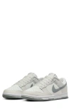 Nike Dunk Low Retro Basketball Shoe In White/smoke Grey/platinum