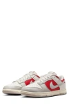 Nike Man Sneakers Light Grey Size 6.5 Leather In Phantom/ Light Iron Ore/ Red