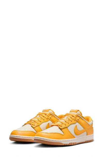 Nike Dunk Low Retro Basketball Sneaker In Yellow