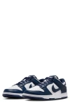 Nike Dunk Low Retro Basketball Sneaker In White/midnight Navy/white