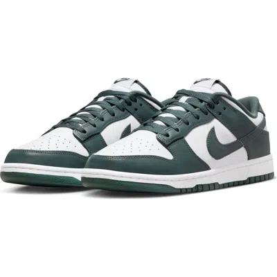 Nike Dunk Low Retro Bttys Sneaker In White/vintage Green/white