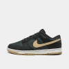 Nike Dunk Low Retro Casual Shoes In Black/midnight Navy/tan